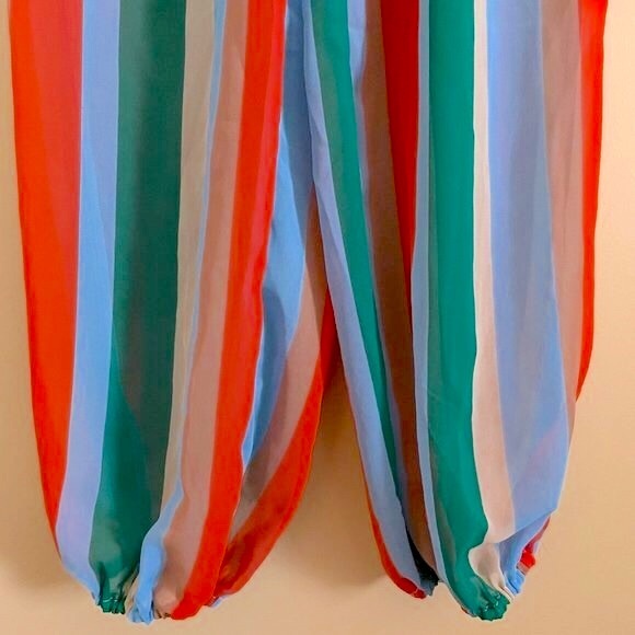 House of Harlow 1960 x Revolve Manaus Miami Stripe Jogger Pant XS Beach Vacation - Picture 6 of 10